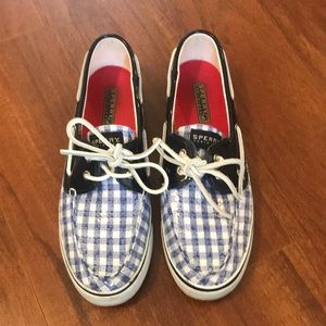 Sperry Top Sider Checkered Sequin Shoes